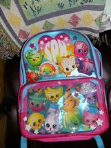 Shopkins 2013 Large School Backpack Book Bag Pink Bookbag NWOT - £15.12 GBP