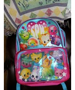Shopkins 2013 Large School Backpack Book Bag Pink Bookbag NWOT - €20,40 EUR