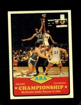 1973-74 Topps #208 Aba Championship Exmt Nicely Centered *X53307 - £6.26 GBP