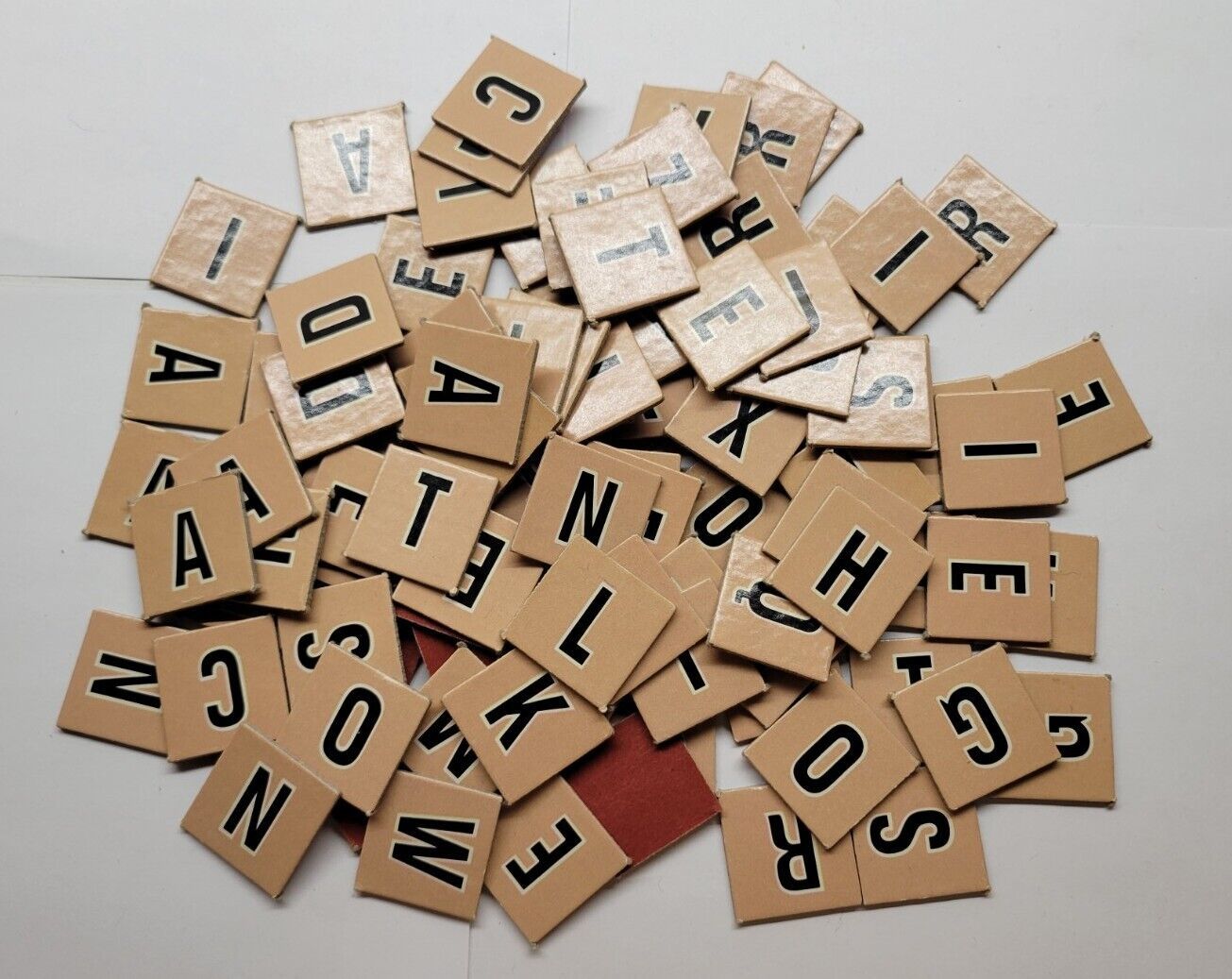 Scrabble Junior 1975 Replacement 100 Letter Tiles - $9.89
