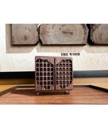 Miniature Cabinet Handmade Wooden Engraved Buddha Sliding Door Inspired ... - $139.21 CAD