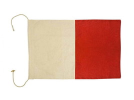 [Pack Of 2] Letter H Cloth Nautical Alphabet Flag Decoration 20&quot;&quot; - £41.04 GBP