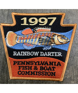 1997 PA FISH &amp; BOAT COMMISSION RAINBOW DARTER NON GAME SERIES PATCH  - $3.91 CAD