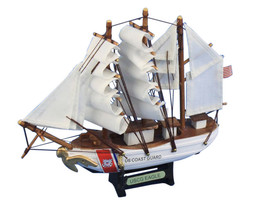 Wooden United States Coast Guard USCG Eagle Model Ship 7&quot;&quot; - $18.99