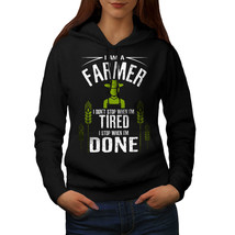 Wellcoda Farmer Job I Stop Womens Hoodie, When Done Casual Hooded Sweatshirt - £28.97 GBP