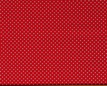 Cotton Swiss Dot Polka Dots Spots Spotted Red Fabric Print by the Yard D... - $12.95