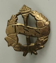 Vintage Jewelry Educational School TSS Torch Image Gold Filled Lapel Pin... - $16.18