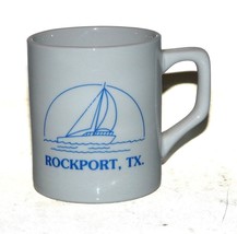 Vtg Rockport Tx Texas Coffee Mug Hurricane Harvey D Handle - £15.53 GBP