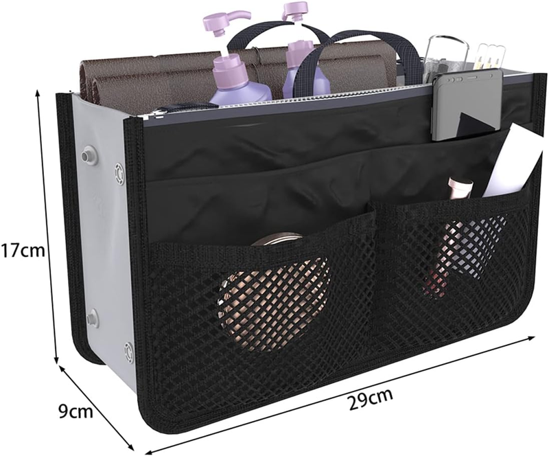 US Large Capacity Purse Organizer Nylon Multiple Pockets Handbag Organizer with  Item image 3