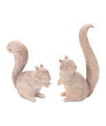 White Washed Etched Squirrel Figurine (Set of 2) - $1,182.57 MXN