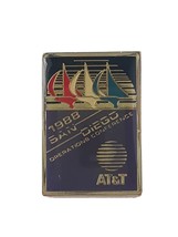1988 AT&amp;T San Diego Operations Conference Sail Boats Lapel Pin Limited Edition - £7.65 GBP