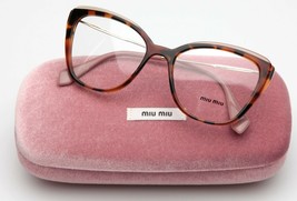 New Miu Miu Vmu 02Q VX8-1O1 Havana Pink Eyeglasses 53-17-140mm B43mm Italy - £98.50 GBP