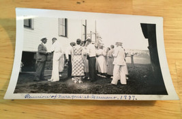 Vtg Photo 1937 Family Reunion - $2.49