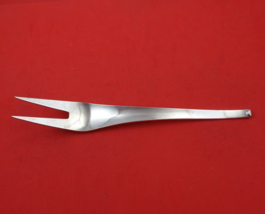 Linje by Hans Hansen Danish Sterling Silver Cold Meat Fork 2-Tine 9 1/8&quot; Modern - £149.56 GBP