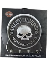 Harley-Davidson 3-D Willie G Skull Wall 4-Hook 12.5W x 13.5&quot;H Key Rack H... - £35.93 GBP