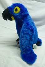 Aurora Soft Blue Hyacinth Macaw Parrot 11&quot; Plush Stuffed Animal Toy - £15.64 GBP