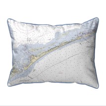 Betsy Drake Ocracoke Inlet, NC Nautical Map Extra Large Zippered Indoor Outdoor - £63.28 GBP