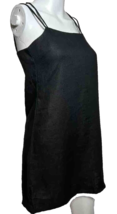 SIR Brand Womens Size 0 Small Linen Dress Tunic Top Sleeveless Black - AC - £15.05 GBP