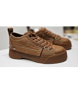 RARE JW Anderson Panelled Low-top Sneakers Leather Brown US Size 8 EU40 NEW - €132,42 EUR