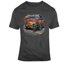 Meet Me On Route 66 Hot Rod T Shirt - £21.35 GBP