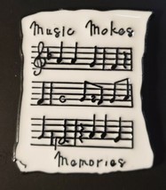 Music Makes Memories Sheet Music Novelty Fashion Pin / Brooch * NEW * - $8.59