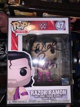 Scott Hall Razor Ramon Signed WWE Funko Pop #47 Vinyl Action Figure nWo WCW WWF - $147.25