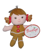 Prestige Gingerbread Girl Man Doll Stuffed Mini Xmas Plush Baby 7&quot; Toy NEW - $11.78 CAD