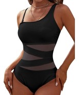 Women&#39;s Sexy One Piece Bathing SuitsOne Shoulder Swimsuits Slimming Mesh... - €23,73 EUR