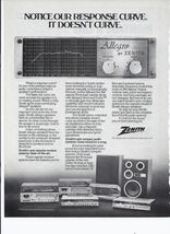 1982 Zenith Speakers and Stereo Print Ad Vintage Electronics 8.5&quot; x 11&quot; - $356.24 MXN
