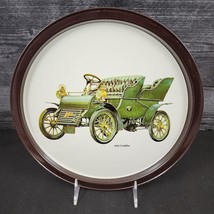 Cadillac 1903 Antique Car Collectible Serving Tin Tray VTG Metal Atlanti... - $8.54