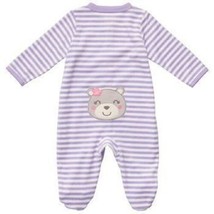 Carter&#39;s Terry Bear Coverall Pajama Onepiece Romper Sleep &amp; Play 6 M Mon... - $9.92