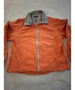 Oleg Cassini Orange Sport Jacket Womens Size Medium Zipper Pockets Windb... - $24.61 CAD
