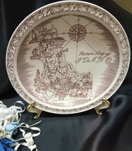 2649 Antique Idaho State Commemorative Collector Wall Plate - $282.16 MXN
