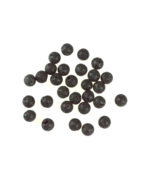 25 Round Volcanic Lava Beads BLACK 10mm C39-41 Aromatherapy DIY Jewelry - $11.01 CAD