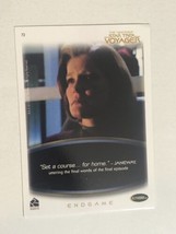 Quotable Star Trek Voyager Trading Card #72 Endgame - $1.97