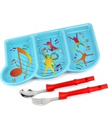 Urban Trend Kids Funwares Me Time Musical Dinner Plate &amp; Utensil Meal Set - $24.62 CAD