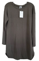 Cable &amp; Gauge Women&#39;s Long Sleeve Textured Mini Dress Modal Blend Size S... - £23.29 GBP