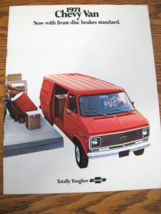 1971 Chevrolet Chevy Van Brochure GS GE - $10.89