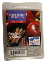 Better Homes &amp; Gardens Holiday Edition Apple &amp; Spice Wax Cubes 2.5 oz - £4.65 GBP