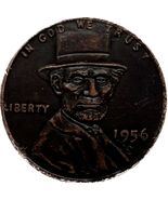 Exclusiva medalla de fantasía 1956: Abraham Lincoln en diseño impresionante - $18.66 CAD