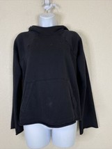 Athleta Womens Size XS Black Hooded Pullover Sweatshirt Kangaroo Pocket - £8.45 GBP