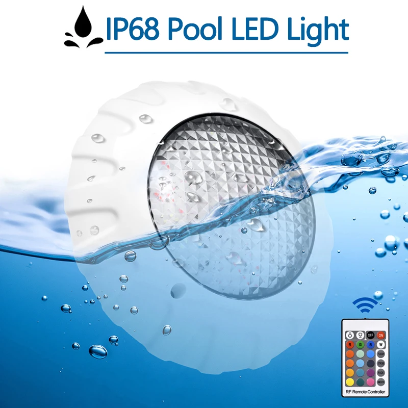 Pool Light 12V Underwater Light IP68 Seven Color 12W 38W RGB Underwater Ambient  - £110.25 GBP
