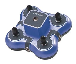 Califone 1114BL 4-Position Mini Stereo Jackbox, Blue, 3.5mm Stereo Plug - £19.27 GBP