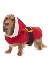 Pet Jammies For Your Families Dog Santa Suit Microfleece Bodysuit Size Small - £5.27 GBP