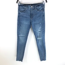 GAP Womens Jeans Favorite Jegging Distressed Raw Hem Medium Wash Size 6/28 - £11.41 GBP