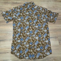 Cremieux Size Small Khaki Cotton New Men&#39;s Short Sleeve Button Down Shirt - £61.52 GBP