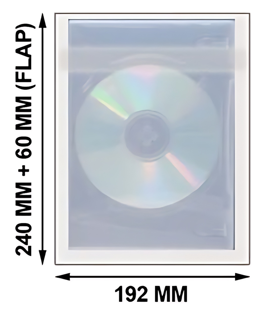 Primary image for OPP Plastic Wrap Bag for DVD Case 57mm
