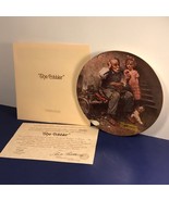 KNOWLES COLLECTORS PLATE NORMAN ROCKWELL THE COBBLER HERITAGE COLLECTION... - $19.69