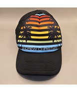 ANDREW CHRISTIAN - Summer - Palm Trees Black Mesh-Snapback-Trucker Hat - $12.79