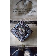 Antique Vintage 1890-s Genuine Micro Mosaic Italian Brooch - Beautiful! - £58.14 GBP